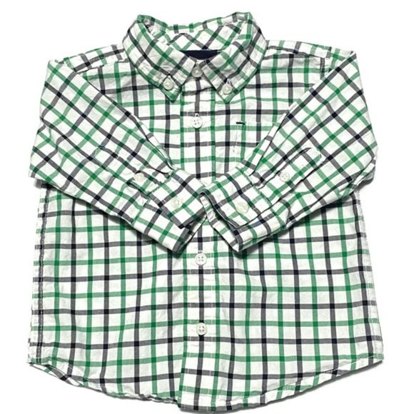 Gymboree Tattersall Check Long-Sleeve Button Down - Picture 5 of 5